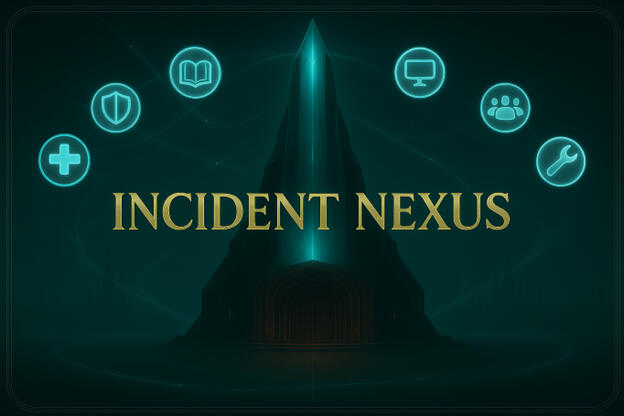 Incident Nexus Incident Nexus — sovereign incident-management platform integrating compliance, safety, and data integrity under the EU Data Governance Act; luminous obelisk signifies institutional trust.