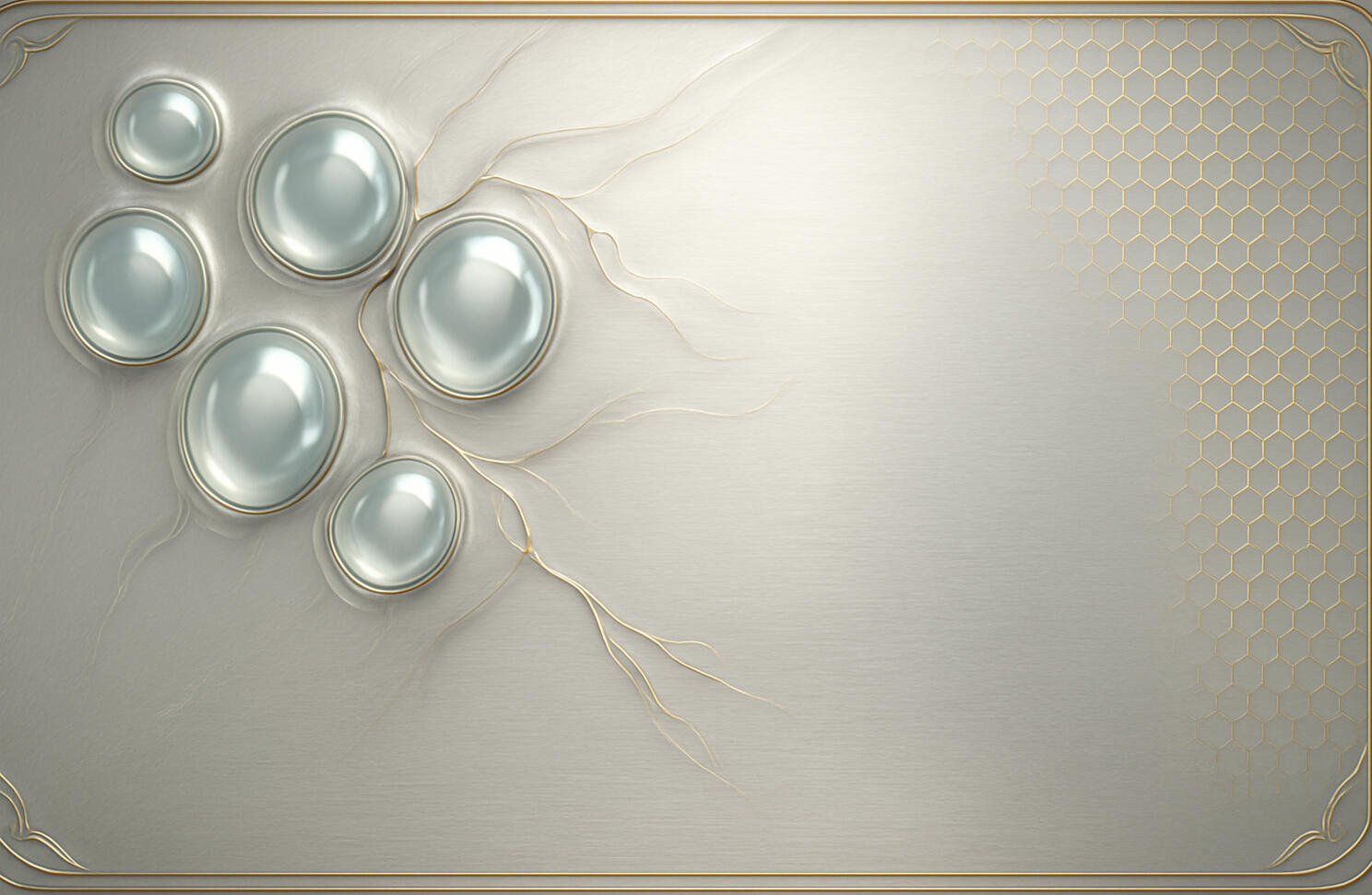 CortexForge Material Intelligence | Auric Hush Celestial Alloy | Executive Interface Surface Texture Auric Hush celestial alloy texture from CortexForge: pale brushed metal with soft gold highlights, branching micro-veins, and a quiet celestial sheen — crafted for premium executive dashboards and imagination-grade interface design.
